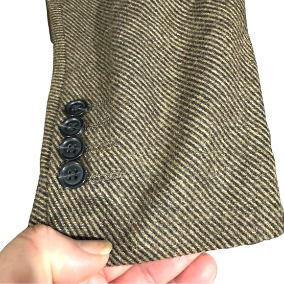 Paul Jones PJ Men Golden Brown Black Diagonal Stripe Sport Jacket Sz XL 46R NWOT - Picture 8 of 16